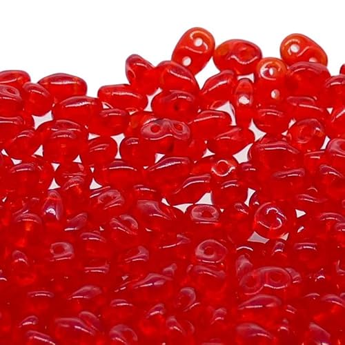 5g Matubo Superduo 2-Loch-Perlen Siam Ruby, 2.5 x 5 mm (siam ruby) von BIJOUX COMPONENTS