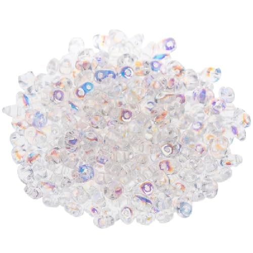 5g Matubo Superduo 2-Loch-Perlenkristall-AB-Beschichtungen (Regenbogeneffekt), 2.5 x 5 mm (crystal AB coating (rainbow effect)) von BIJOUX COMPONENTS