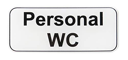 BIKE-label 3D Klo Toiletten Aufkleber Hinweisschild Personal WC Toilettenschild 35 x 80 mm 900032-VA von BIKE-label
