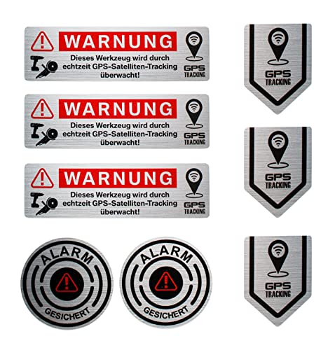 BIKE-label Alarm edle Aufkleber für Werkzeug Anti Diebstahl GPS Sticker X900271VA von BIKE-label