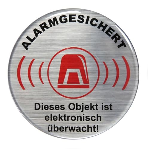 BIKE-label Alarmgesichert Aufkleber Warnschild selbstklebend Überwachung Hinweis X900294VE von BIKE-label