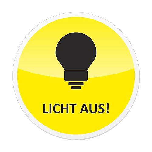 BIKE-label Aufkleber Licht aus! Lichtschalter Hinweisschild selbstklebend X900301VE von BIKE-label