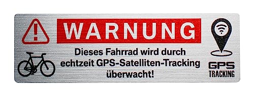 BIKE-label GPS Tracking Aufkleber für Fahrrad Anti Diebstahl Sticker 3 Stück selbstklebend X900299VE von BIKE-label