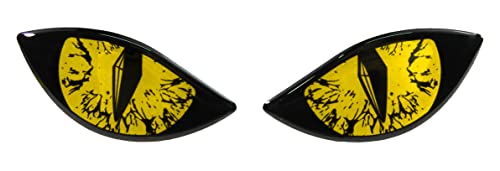 BIKE-label Reflex Aufkleber 3D Böse Augen für Auto Motorrad Helm gelb X910066VA BIKE-label Reflex Aufkleber 3D Böse Augen für Auto Motorrad Helm gelb X910066VA von BIKE-label