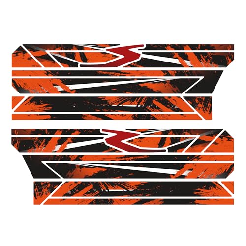 BIKE-label Schutzaufkleber Orange Splatter universell kompatibel mit KTM Fahrrad X400139VA von BIKE-label