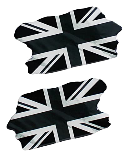 BIKE-label Union Jack 3D Aufkleber Flaggen 2 Stück je 70 x 37 mm Sticker Auto Kfz Motorrad X300534VA von BIKE-label