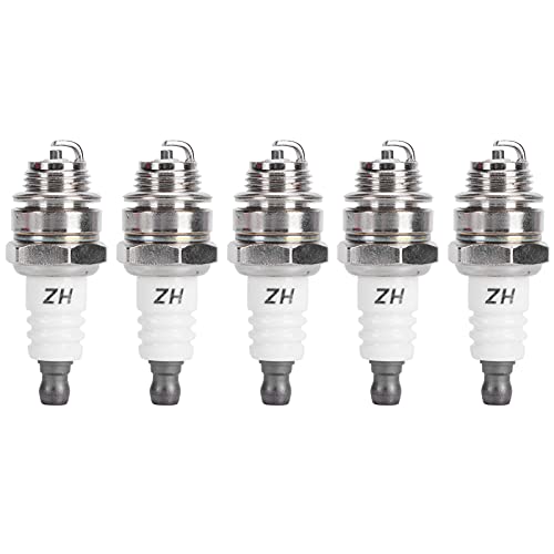 BIKING 5 Stück L7T-Zündstecker für BM6A BPMR7A RCJ6Y RCJ7Y WSR5F 33cc-49cc Trimmer-Gebläse, Eisen, Zündkerze von BIKING