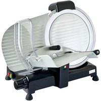 Bikitchen AS3000 Allesschneider Gastro Aufschnittmaschine, schwarz glattes 30cm Hohlschliff Messer von BIKITCHEN