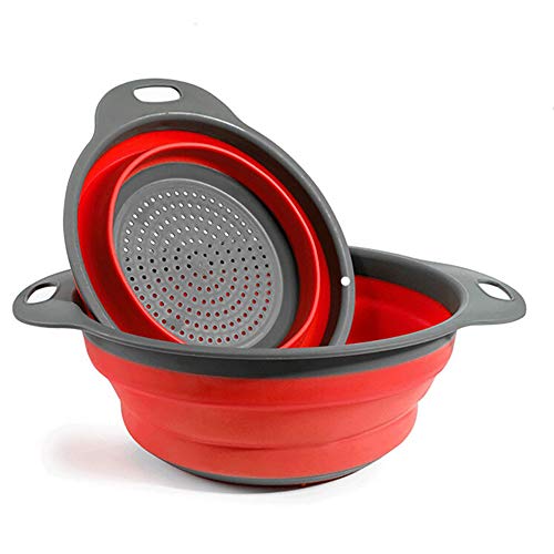 2 Stück Faltbare Abtropfsieb Silikon Faltbarer Nudelsieb Faltbar Silikon Filter Gemüse Frucht Korb Für Küchenzubehör Set 2 Stück Faltbare Abtropfsieb Silikon Faltbarer Nudelsieb Faltbar Silikon Filter Gemüse Frucht Korb Für Küchenzubehör Set von BILIEASY