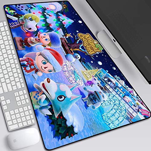 BILIVAN Animal Crossing Friends Club Mauspad Gaming Peripherie Oversized Verriegelung Notebook Büro Computer Tastatur Schreibtisch Matte (800 x 300 x 3 mm, 10) von BILIVAN