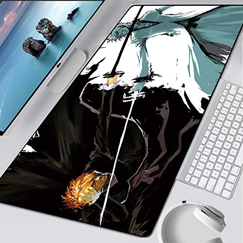 BILIVAN Bleach Anime Gaming-Mauspad, PC-Zubehör, große Verriegelungskante, Schreibtisch-Tastaturmatte, Gamer, Laptop, Tischmatten (2) von BILIVAN