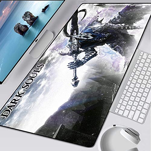 BILIVAN Dark Souls Mauspad Zubehör Computer Gaming Mousepad XXL große Tastatur Gamer Schreibtisch Mause Spielmatten Teppich für Maus (900 x 400 x 3 mm, 2) von BILIVAN