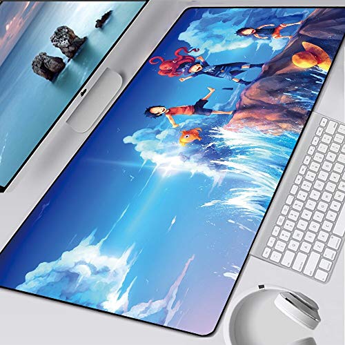 BILIVAN One Piece Cartoon Mousepad Anime Notbook Computer XL Mousepad Overlock Edge Big Gaming Gamer to Laptop Speed Keyboard Mousepad (800 x 300 x 3 mm, 13) von BILIVAN
