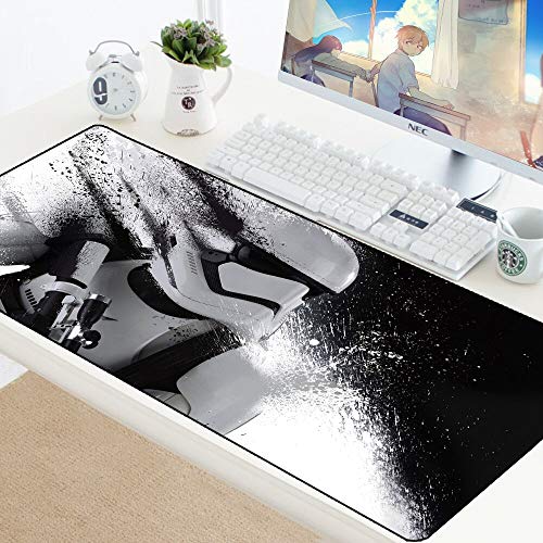 BILIVAN Star Wars Großes Gaming-Tastatur-Mauspad, Computer-Spiel-Tablet, Schreibtisch-Mauspad mit Kantenverriegelung, XL Office Play Mauspads (800 x 300 x 3 mm, 6) von BILIVAN