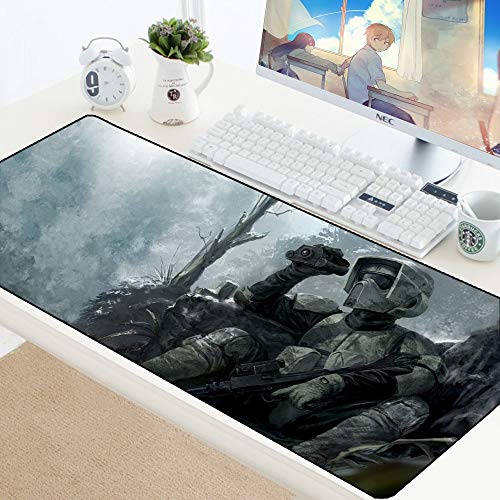 BILIVAN Star Wars Mauspad, Gaming-Mauspad, Gamer Matte, Gamer, Computer, Schreibtisch, Padmaus, Tastatur, große Spielmatten zur Tastatur, Mauspads für PC (800 x 300 x 3 mm, 5) von BILIVAN