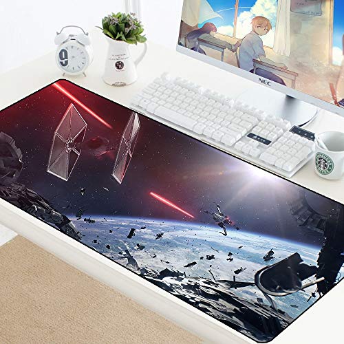 BILIVAN Star Wars Mauspad, Gaming-Mauspad, Gamer Matte, Gamer, Computer, Schreibtisch, Padmaus, Tastatur, große Spielmatten zur Tastatur, Mauspads für PC (900 x 400 x 3 mm, 3) von BILIVAN