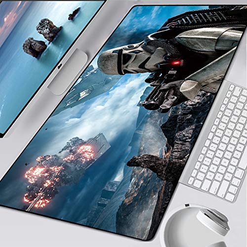 BILIVAN Star Wars Mauspad für Laptop, XXL, Gaming-Mauspad, HD, groß, XL, Gamer, Schreibtisch, Tastatur, Spielmatten (800 x 300 x 3 mm, 3) von BILIVAN