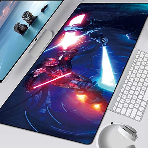 BILIVAN Star Wars Mauspad für Laptop, XXL, Gaming-Mauspad, HD, groß, XL, Gamer, Schreibtisch, Tastatur, Spielmatten (900 x 400 x 3 mm, 9) von BILIVAN