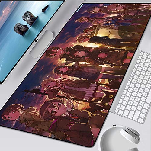 BILIVAN Sword Art Online Gaming-Mauspad, XXL, Gummi, rutschfest, für Gamer, Computer-Mauspad, Teppich für Tastatur, Schreibtisch, PC-Zubehör (900 x 400 x 3 mm, 2) von BILIVAN