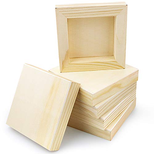 BILLIOTEAM 8 Stück unlackierte quadratische Holzplatten, 10 cm x 10 cm, leere Holzleinwand zum Zeichnen, Malen, Ausgießen, Holzbrennen und Bastelarbeiten BILLIOTEAM 8 Stück unlackierte quadratische Holzplatten, 10 cm x 10 cm, leere Holzleinwand zum Zeichnen, Malen, Ausgießen, Holzbrennen und Bastelarbeiten von BILLIOTEAM