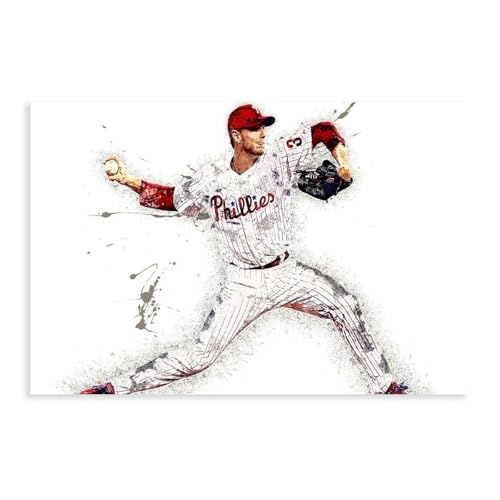 BILQAHT Roy Halladay Poster, Philadelphia Phillies (2), Leinwand-Poster, Schlafzimmerdekoration, Landschaft, Büro, Raumdekoration, Geschenk, 30 x 45 cm von BILQAHT