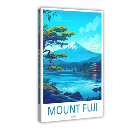 Mount Fuji Reisekunst, japanisches Reisegeschenk, Leinwandposter, Wandkunst, Dekordruck, Bild Gemälde für Wohnzimmer, Schlafzimmer, Dekoration, 40 x 60 cm Mount Fuji Reisekunst, japanisches Reisegeschenk, Leinwandposter, Wandkunst, Dekordruck, Bild Gemälde für Wohnzimmer, Schlafzimmer, Dekoration, 40 x 60 cm von BILQAHT
