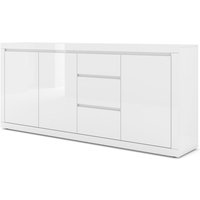 Kommode bello bianco 4 195 cm im italienischen stil weiß matt / glänzendes weiß von BIM FURNITURE