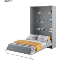 Lenart Schrankbett Wandbett Concept Pro CP02 120x200 vertikal mattes grau von BIM FURNITURE