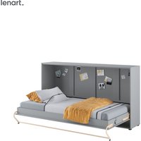 Lenart Schrankbett Wandbett Concept Pro CP06 90x200 horizontal mattes grau von BIM FURNITURE