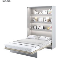 Lenart Schrankbett Wandbett bed concept 01 140x200 vertikal mattes grau von BIM FURNITURE