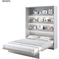 Lenart Schrankbett Wandbett bed concept 12 160x200 vertikal mattes grau von BIM FURNITURE