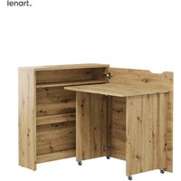 Bim Furniture - Lenart Work Concept Slim CW-02P ausziehbarer schreibtisch mit regalen - rechts - 79 cm tischplatte in handwerks-eiche Bim Furniture - Lenart Work Concept Slim CW-02P ausziehbarer schreibtisch mit regalen - rechts - 79 cm tischplatte in handwerks-eiche von BIM FURNITURE