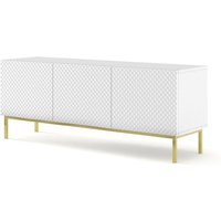 Bim Furniture - Ravenna c TV-Schrank 150 3D-Diamant-Fräsung mdf Weiß Hochglanz mit Rahmen Bim Furniture - Ravenna c TV-Schrank 150 3D-Diamant-Fräsung mdf Weiß Hochglanz mit Rahmen von BIM FURNITURE