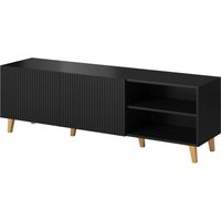 TV-Schrank pafos 150 cm schwarz matt von BIM FURNITURE