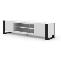 TV-Schrank mondi 188 cm im modernen stil weiß matt / schwarz matt von BIM FURNITURE