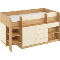 Etagenbett smile links artisan eiche / creme von BIM FURNITURE