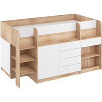 Bim Furniture - Etagenbett smile links sonoma eiche / weiß von BIM FURNITURE