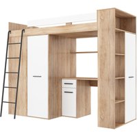 Etagenbett verana links sonoma eiche / weiß von BIM FURNITURE