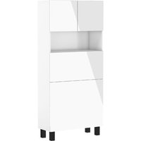 Homi ausziehbarer schreibtisch weiß matt / weiß glänzend von BIM FURNITURE