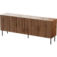 Kommode JUNGLE 190 cm 4D gefräste front MDF-platte eiche wotan von BIM FURNITURE