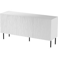 Bim Furniture - Kommode jungle 152 cm 3D gefräste front MDF-platte weiß matt von BIM FURNITURE