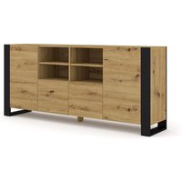 Kommode mondi 2D2K 188 cm handwerks-eiche / schwarz matt Kommode mondi 2D2K 188 cm handwerks-eiche / schwarz matt von BIM FURNITURE