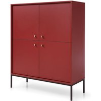 Bim Furniture - Kommode mono MK104 Buffet 104 cm bordeaux von BIM FURNITURE