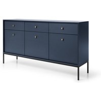 Kommode mono MKSZ154 Buffet mit 3 schubladen 154 cm marineblau von BIM FURNITURE