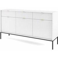 Kommode nova sands KSZ154 Sideboard mit 3 schubladen weiß matt von BIM FURNITURE