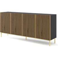 Kommode ravenna f 200 cm 3D3S Eiche schwarz Handwerker mit Rahmen. Kommode ravenna f 200 cm 3D3S Eiche schwarz Handwerker mit Rahmen. von BIM FURNITURE