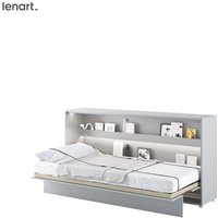 Lenart Schrankbett Wandbett BED CONCEPT 06 90x200 horizontal mattes grau von BIM FURNITURE