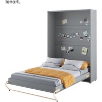 Lenart Schrankbett Wandbett Concept Pro CP01 140x200 vertikal mattes grau von BIM FURNITURE