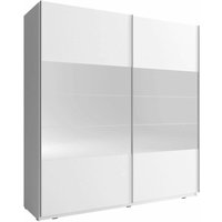 Mika i Kleiderschrank 200 cm 2 schiebetüren spiegel weiß matt von BIM FURNITURE