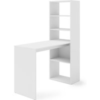 Schreibtisch HARMONY mit computertisch und regalböden in weiß matt von BIM FURNITURE